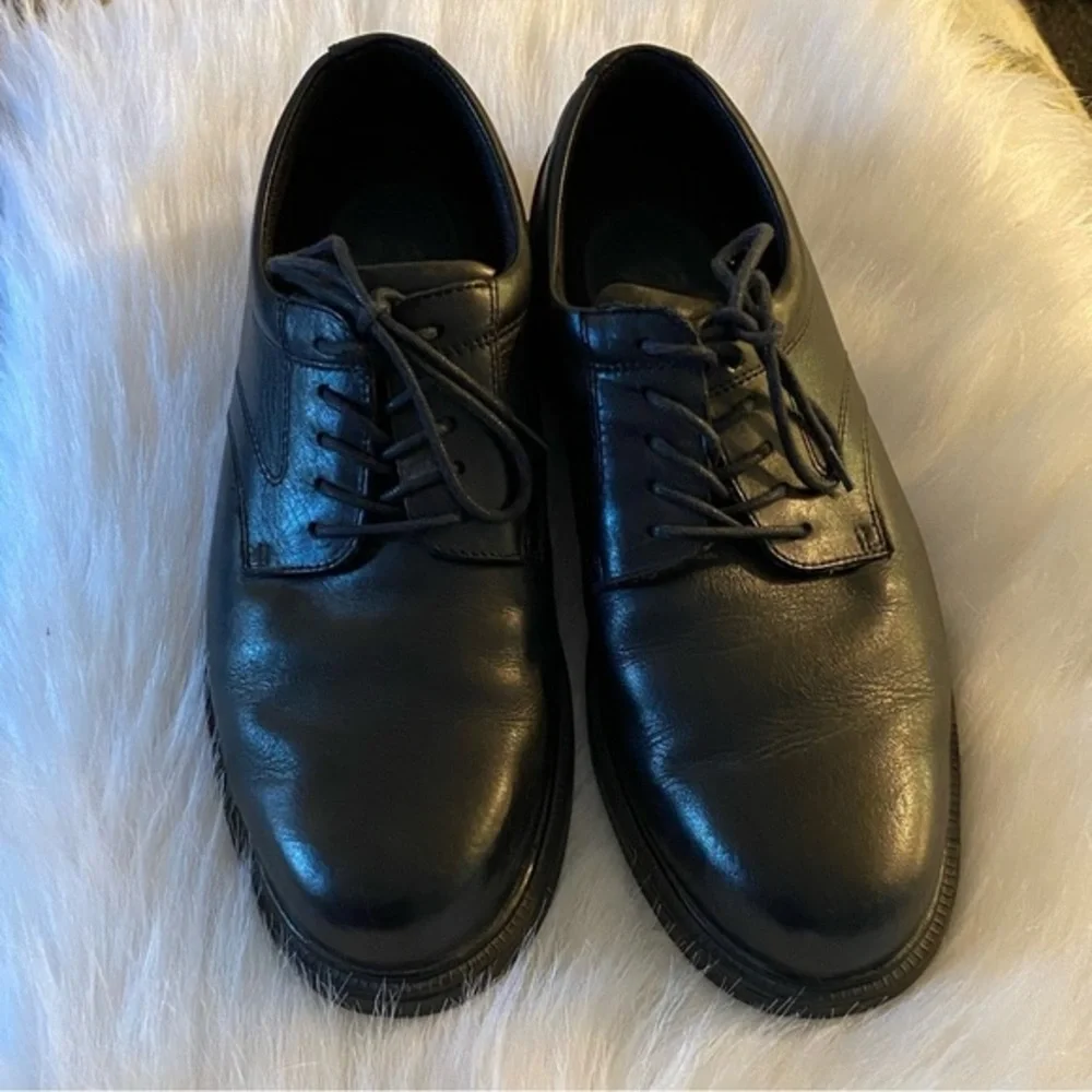 Nunn Bush Shoes Mens Size 10.5M Genuine Leather Lace Up Dress‎ Oxfords Black